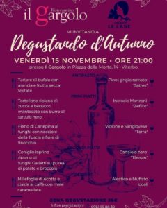 DEGUSTANDO L'AUTUNNO @ Ristorantino Il Gargolo 